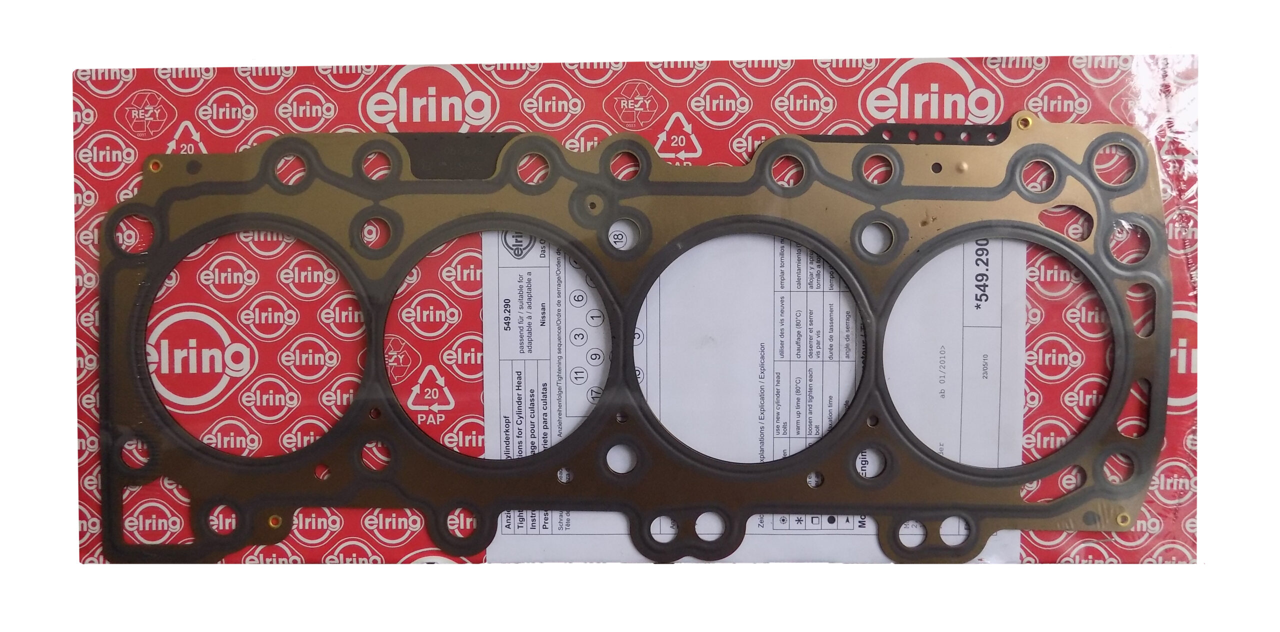 Genuine Nissan Navara D22 D40 YD25 Cylinder Head Gasket – 1.025mm – 11044VK505